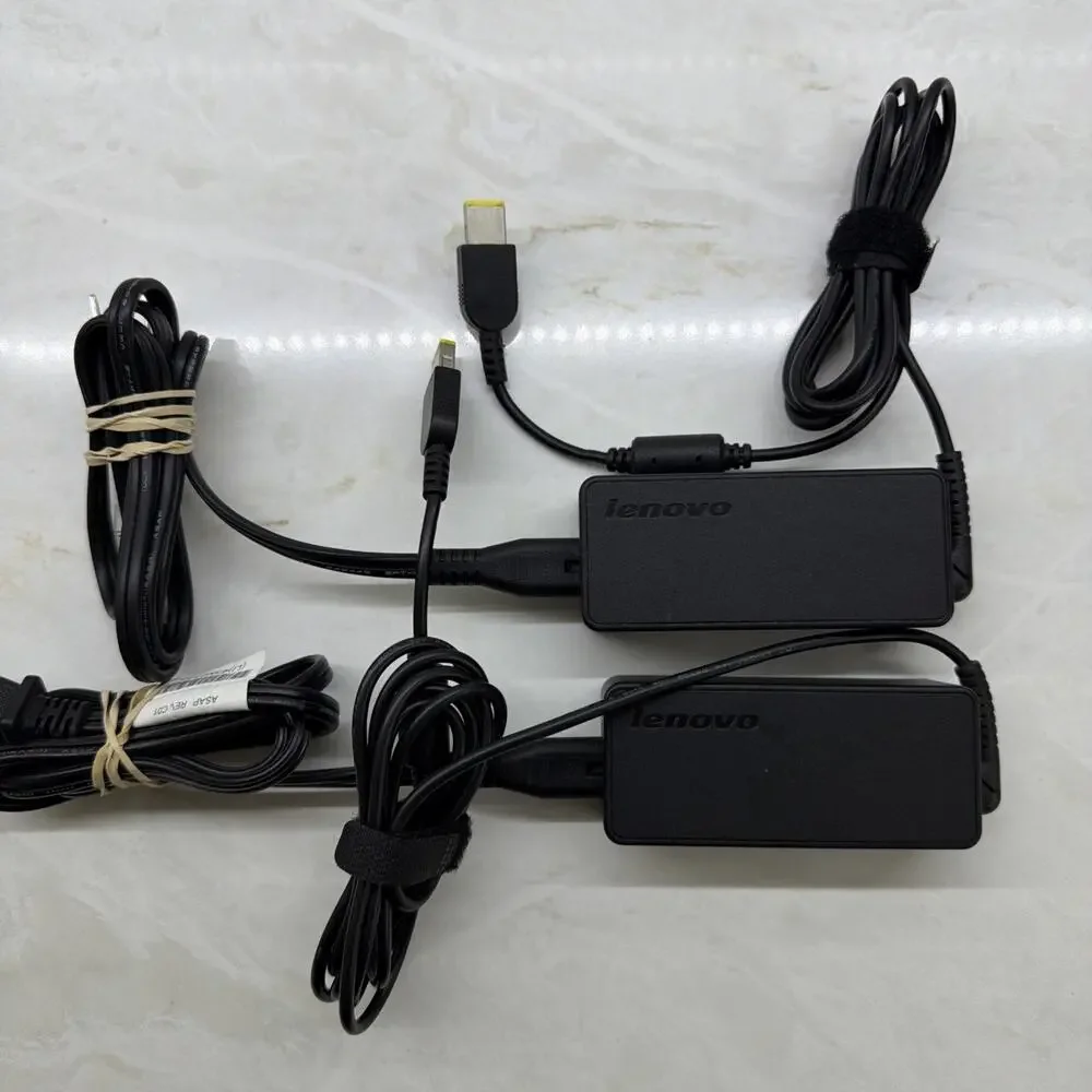 Genuine OEM 45W LENOVO AC Power Adapter Charger ADLX45NDC2A 20V 2.25A Lot Of 2